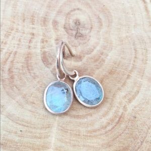 Rose gold vermeil labradorite earrings drop